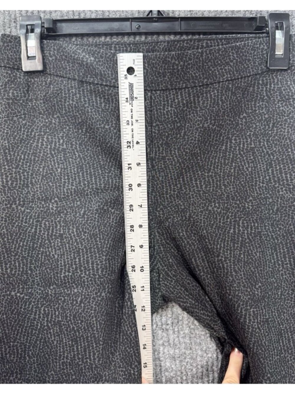 Tribal Brand Pull On Pants Leggings Womens Small Gray Abstract Mid Rise NEW - Picture 7 of 9